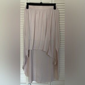 American Eagle Outfitters Soft Beige High Low Skirt